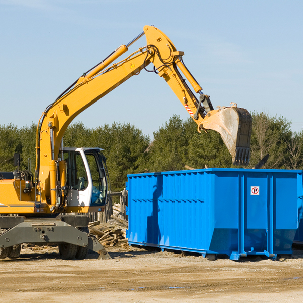 can i rent a residential dumpster for a construction project in Tillman County OK